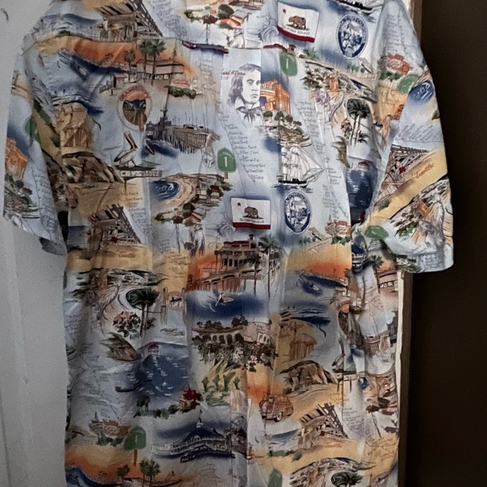 High Seas Trading Co California Beach themed men size xxl - Picture 2 of 6